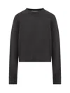 Iro Black Solid Crew Neck Sweatshirt In Black