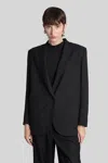 Iro Blazer In Black Wool In Black