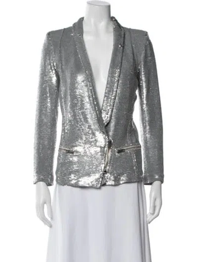 Pre-owned Iro Blazer In Silver