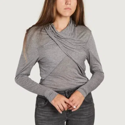 Iro Long Sleeve T-shirt Bleiz In Grey