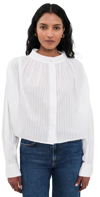 Iro Blissia Button Down Shirt Porcelain In White