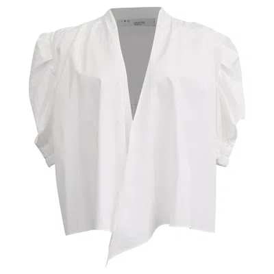 Iro Blouse In White Cotton