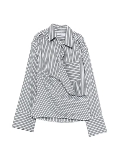 Iro Blue Striped Cotton Shirt