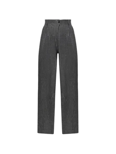 Iro Blur Sequin-embellished Trousers In Gray