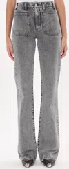 Iro Bolvi Flared High-rise Jeans In Black In Black