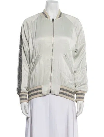 Pre-owned Iro Bomber Jacket In Gray