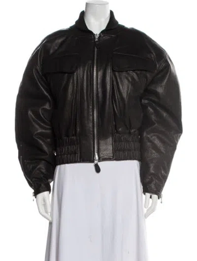 Pre-owned Iro Bomber Jacket W/ Tags In Black