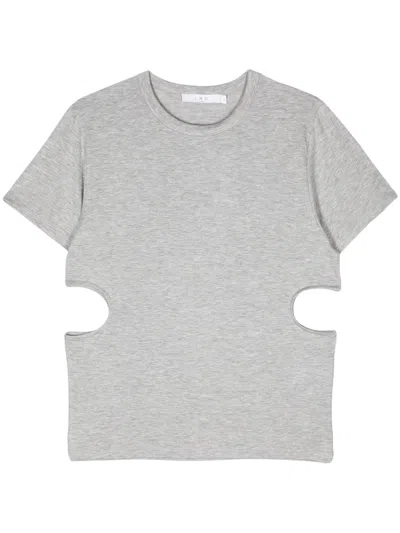Iro Bonnie Cut-out T-shirt In Grey