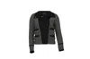 Iro Boucle Jacket With Lapel In Grey Polyester In Black