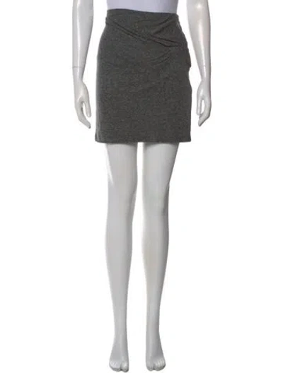 Pre-owned Iro Bow Accents Mini Skirt In Gray