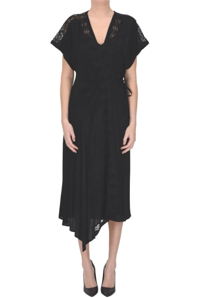 Iro Britta Wrap Dress In Black