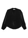 Iro Button-front Blouse In Black
