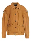 Iro Button Suede Jacket In Brown