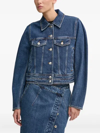 Iro Buttoned Pocket Jacket In Blue