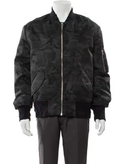 Pre-owned Iro Camouflage Print Bomber Jacket In Gray