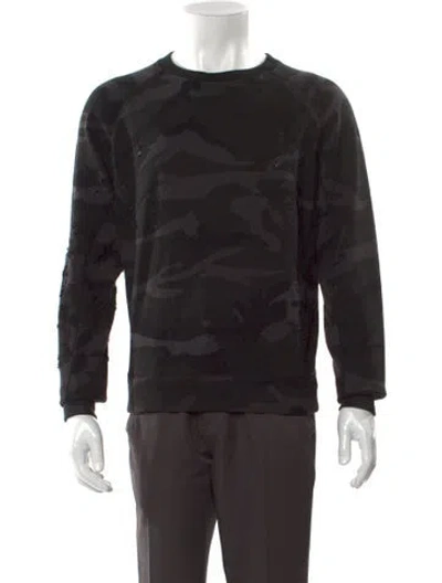 Pre-owned Iro Camouflage Print Crew Neck Sweatshirt In Gray