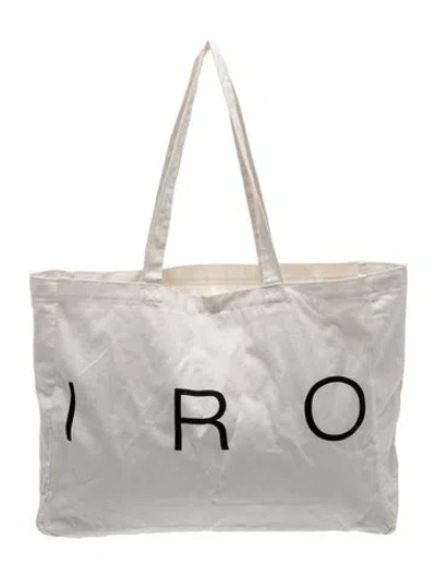 Pre-owned Iro Canvas Tote In White