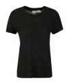 Iro Short-sleeve Linen T-shirt In Black
