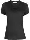 Iro Short-sleeve Linen T-shirt In Black