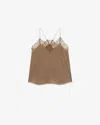 Iro Womens Kak01 Berwyn Lace-trim Silk Camisole Top