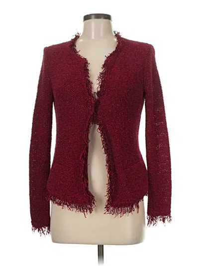 Pre-owned Iro Cardigan Sweater In Burgundy