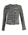 Iro Carene Knit Jacket In Grey Wool In Grey