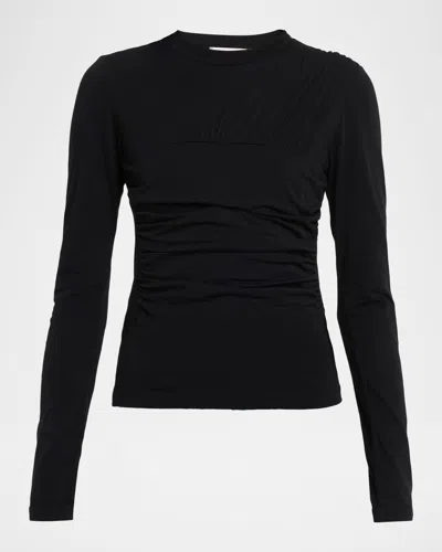 Iro Carole Draped Top In Multi