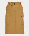 Iro Carrie Cargo Midi Skirt In Brown