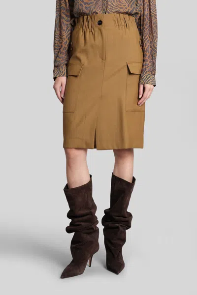 Iro Carrie Skirt In Brown