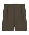 Iro Carrina High-rise Shorts In Kaki Pastello