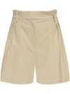 Iro Belt-loop Shorts In Neutrals