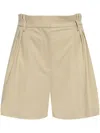 Iro Belt-loop Shorts In Neutrals
