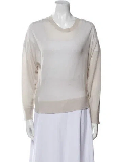 Pre-owned Iro Cashmere Crew Neck Sweater In Neutral