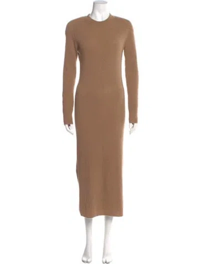 Pre-owned Iro Cashmere Long Dress In Brown