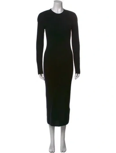 Pre-owned Iro Cashmere Midi Length Dress In Black