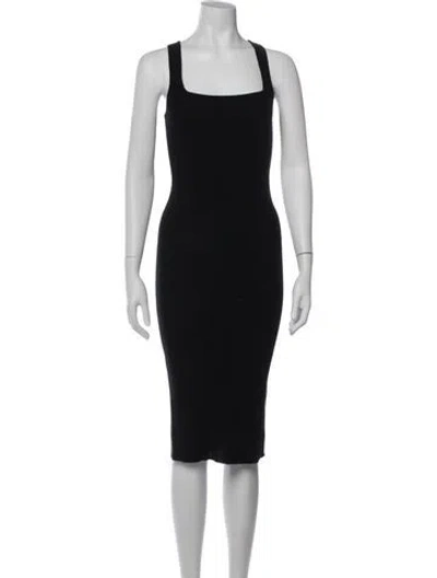 Pre-owned Iro Cashmere Midi Length Dress In Black