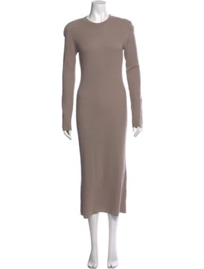 Pre-owned Iro Cashmere Midi Length Dress In Neutral