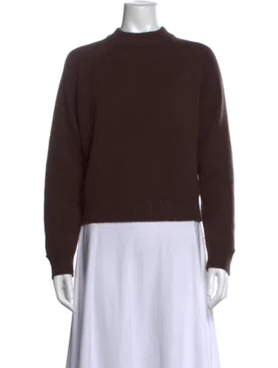 Pre-owned Iro Cashmere Mock Neck Sweater In Brown