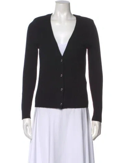 Pre-owned Iro Cashmere V-neck Sweater In Black