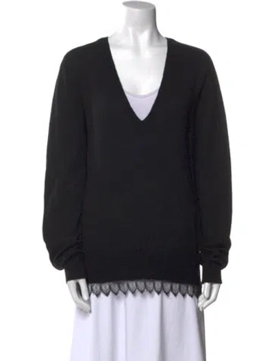 Pre-owned Iro Cashmere V-neck Sweater In Black