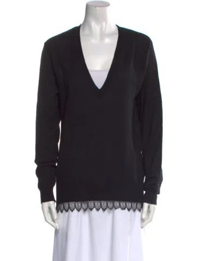 Pre-owned Iro Cashmere V-neck Sweater W/ Tags In Black
