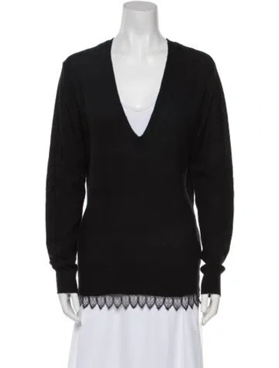 Pre-owned Iro Cashmere V-neck Sweater W/ Tags In Black