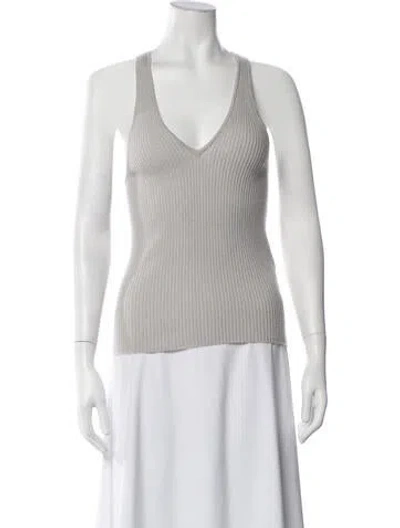 Pre-owned Iro Cashmere V-neck Top In Neutrals