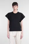 Iro Tabitha T-shirt In Black Cotton