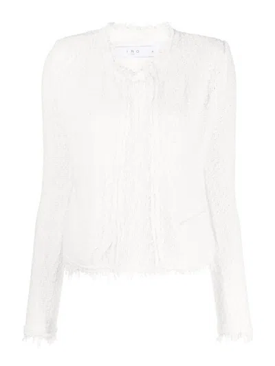 Iro Shavani Cotton Jacket In White