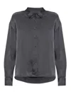 Iro Button-down Silk Shirt In Black