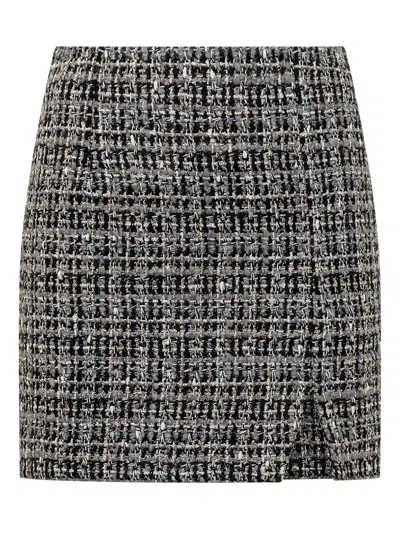 Iro Chic Mini Skirt For Fall 2024 In Dark Grey/black