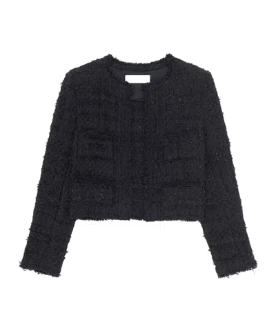 Iro Classic Tweed Jacket In Black