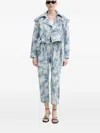 Iro Cloud-print Jeans In Blue