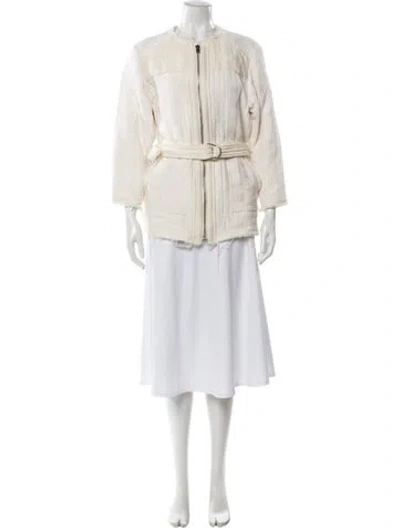 Pre-owned Iro Coat In Neutral